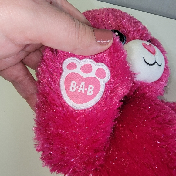 Build-A-Bear Barbie Sparkly Pink Bear Plush with Sound Box - Picture 4 of 9